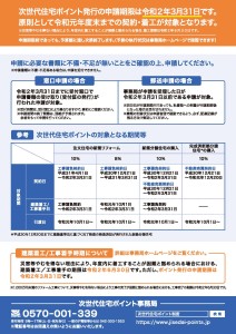 次世代住宅ポイント