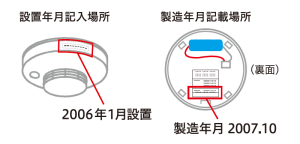火災報知器設置年月確認