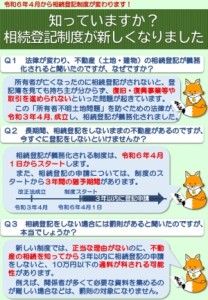 新しい相続登記制度