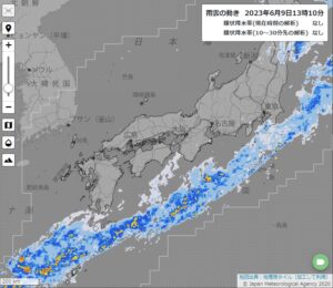 雨雲の動き