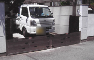 止水板駐車場